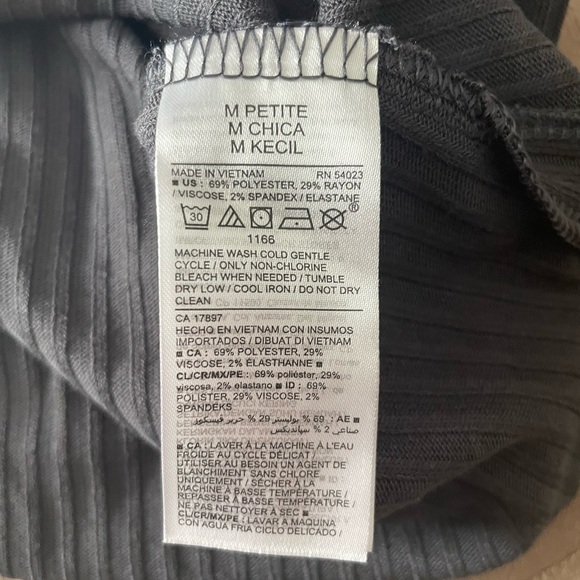 Old Navy Rib-Knit Maxi Shift Dress Gray Panther PM Medium Petite - Picture 6 of 6